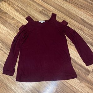 long sleeve with open shoulders